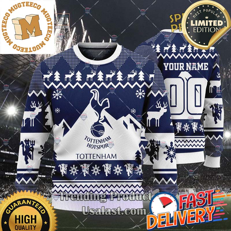 Tottenham Hotspur Personalized 3D Ugly Christmas Sweater For Holiday 2023 Xmas Gifts