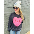 Toxic Heart Patch Sweatshirt | anti valentines Sweatshirt T-Shirts, Hoodie | CiraTrend.com