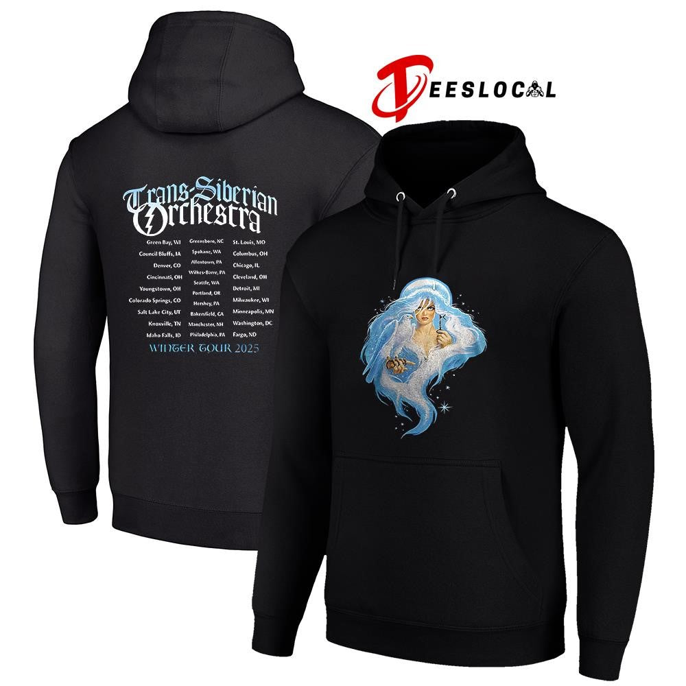 Trans Siberian Orchestra The Ghosts of Christmas Eve tour comic cities shirt