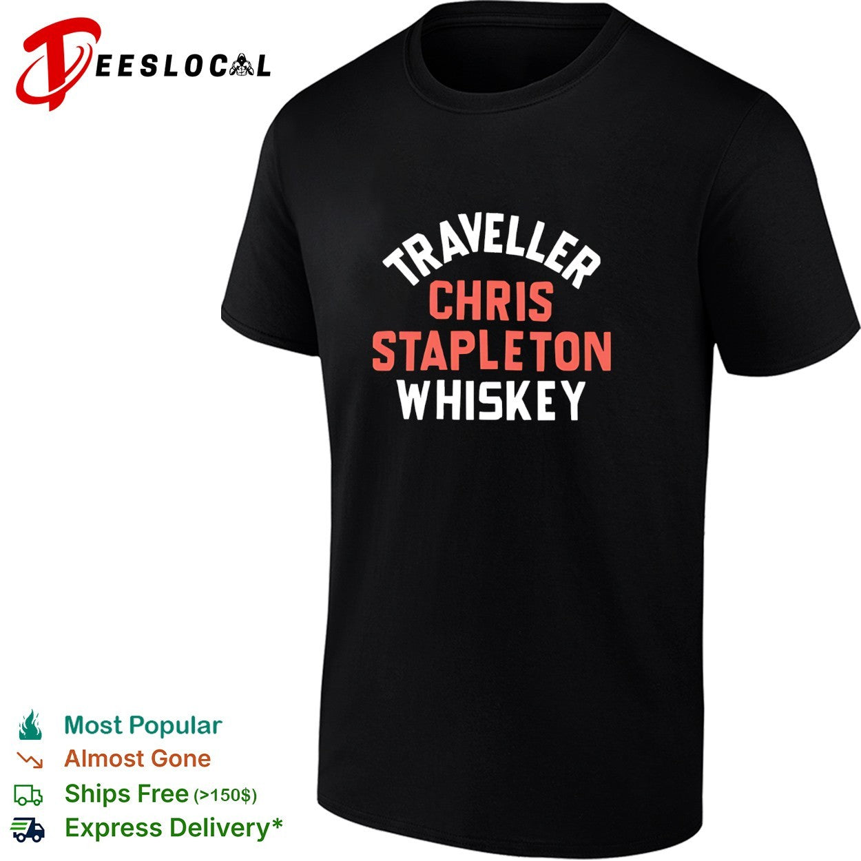 Traveller Chris Stapleton whiskey shirt