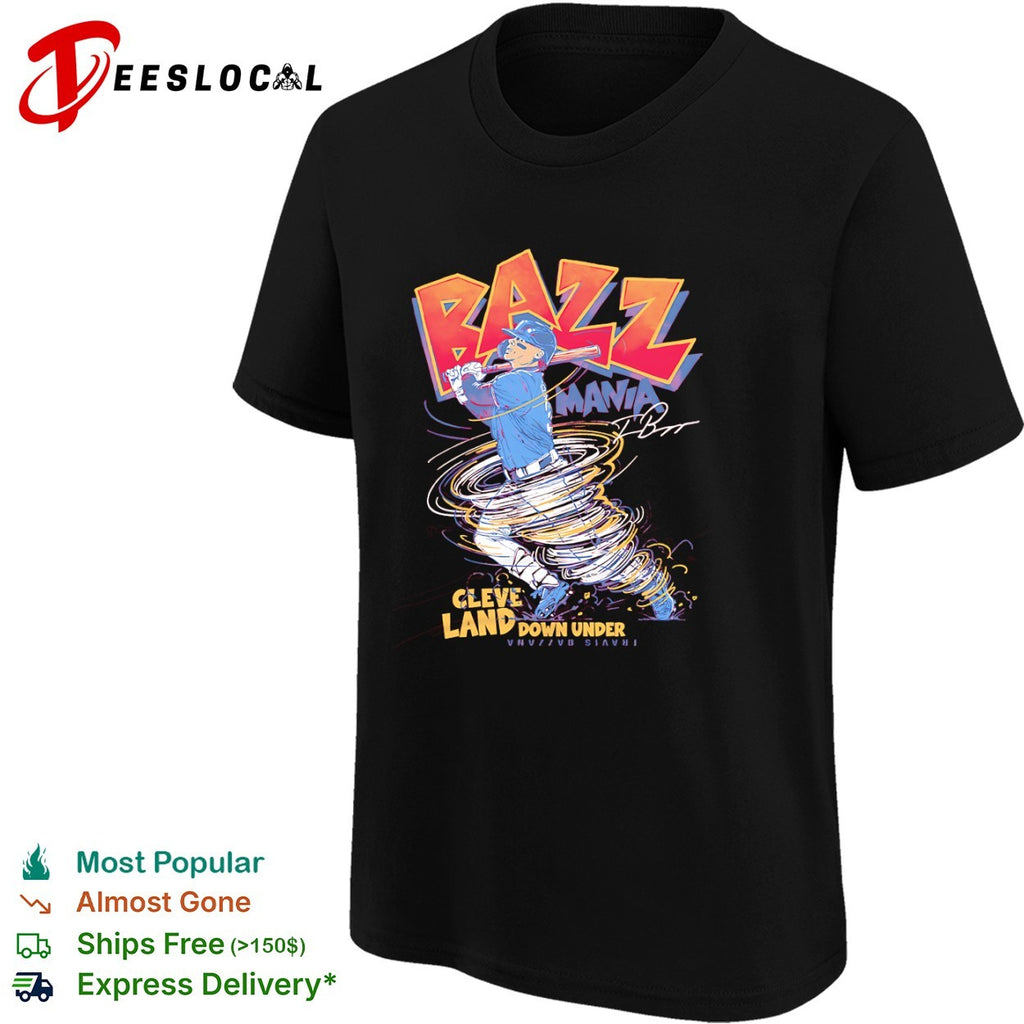 Travis Bazzana Cleveland Guardians MLB Bazz Mania Down Under shirt