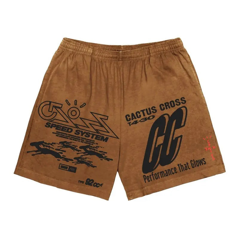 Travis Scott Cactus Jack 92CC Shorts Brown T-Shirts, Hoodie, Sweatshirt | CiraTrend.com