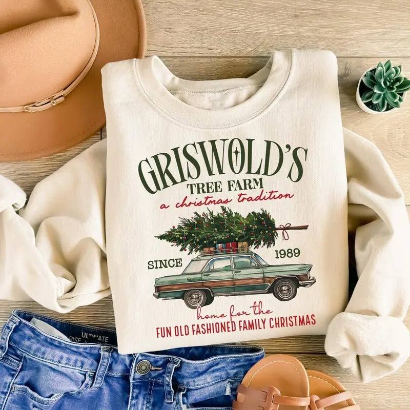 Tree Farm Christmas Since 1989 Sweatshirt, Christmas Family Sweatshirt, Christmas Vacation Sweater, Xmas Christmas Gift Shirt, Christmas Tree Sweater, Tree Farm Christmas Sweatshirt, Cute Christmas Shirt, Christmas Movie, Winter Holiday Sweatshirt