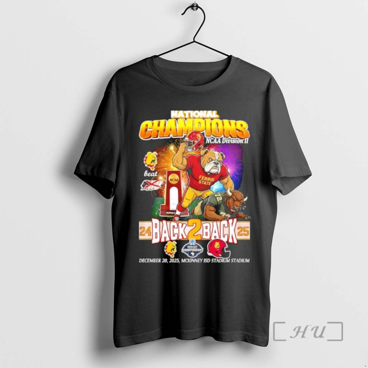 Trending Ferris State Bulldogs Back To Back 24 25 National Champions Mascot Premium T Shirts Hoodie, Sweatshirt