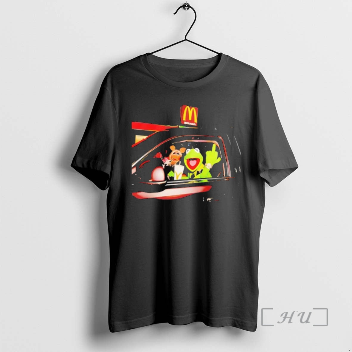 Trending Frog Kermit Middle Finger And Miss Piggy Riding Car At Mcdonalds Premium T Shirts Hoodie, Sweatshirt | CiraTrend.com
