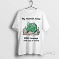 Trending Frog Rage My Heart Is Filled With Courage The Cou Is Silent Premium T-Shirts, Hoodie, Sweatshirt | CiraTrend.com