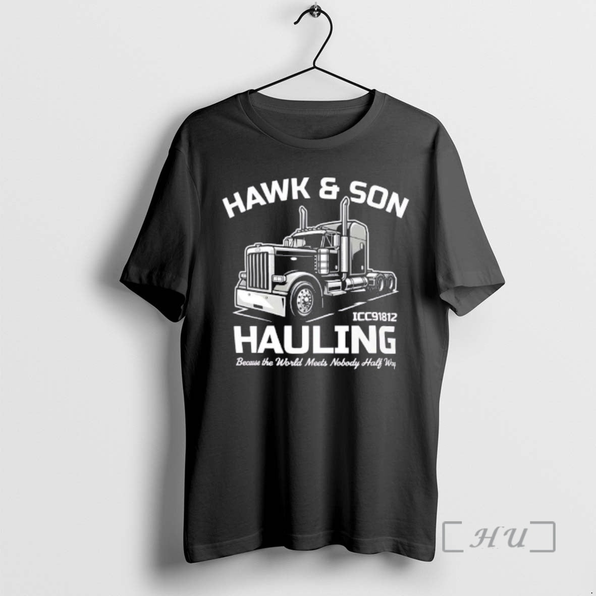 Trending Hawk Son Hauling Retro Semi Truck Graphic T-Shirts, Hoodie, Sweatshirt | CiraTrend.com