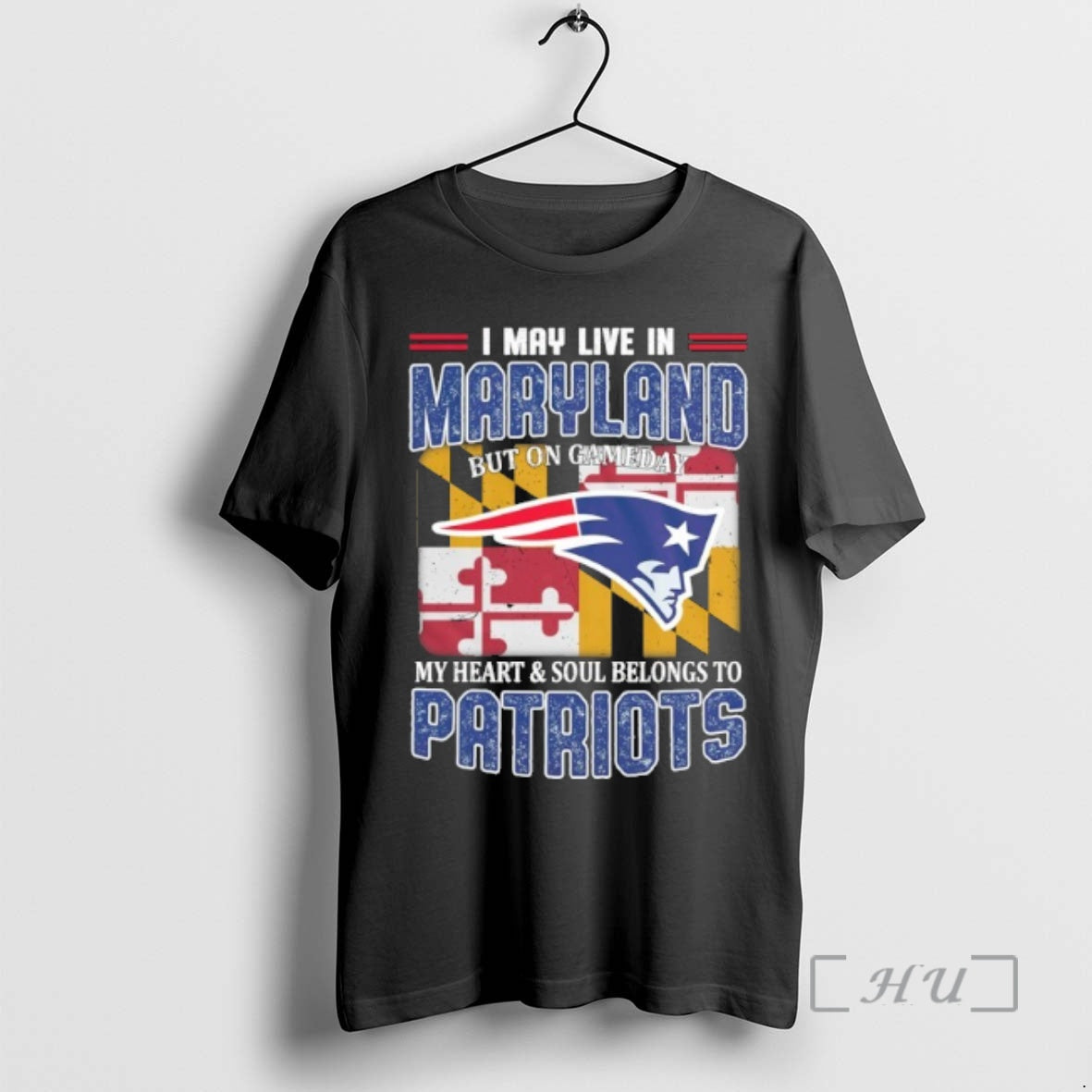 Trending I May Live In Maryland But On Gameday My Heart Soul Belongs To Patriots T-Shirts, Hoodie, Sweatshirt | CiraTrend.com