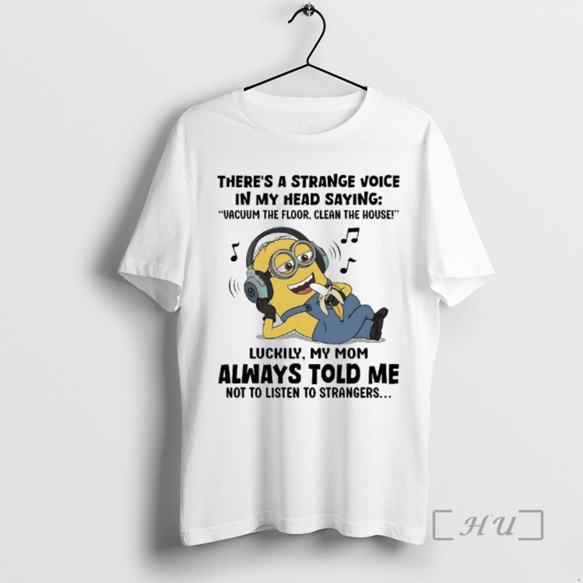 Trending Minions Theres A Strange Voice In My Head Saying Vacuum The Floor Clean The T-Shirts, Hoodie, Sweatshirt