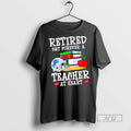 Trending Officials Retired But Forever A Teacher At Heart Detroit Lions Football T Shirt