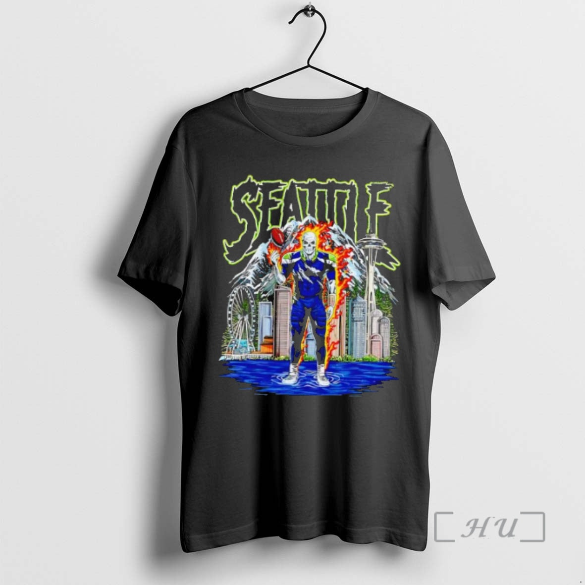 Trending Seattle Football Dt Essential Skeleton T-Shirts, Hoodie, Sweatshirt | CiraTrend.com