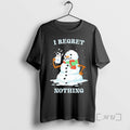 Trending Snowman I Regret Nothing Christmas T-Shirts, Hoodie, Sweatshirt | CiraTrend.com