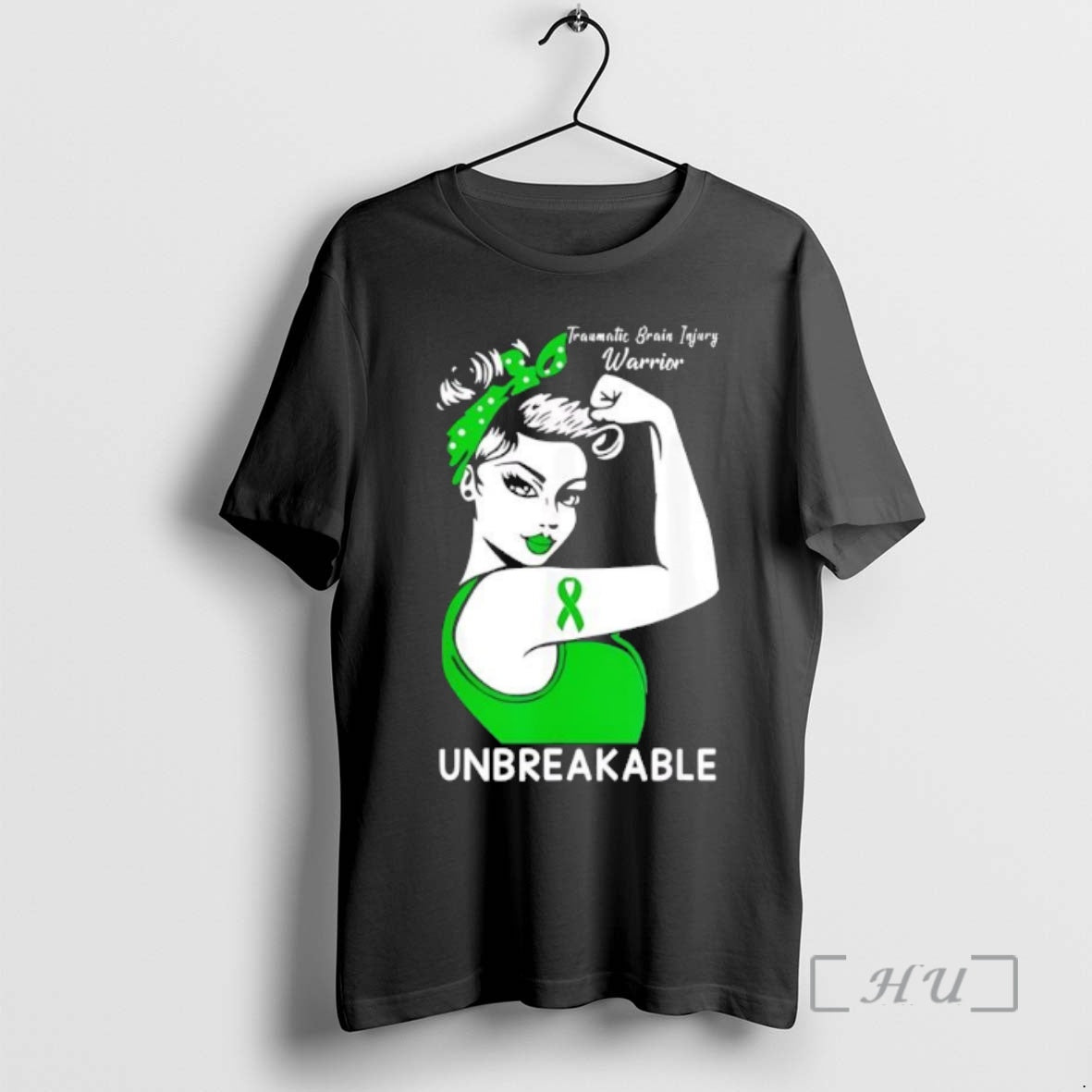 Trending Traumatic Brain Injury Warrior Unbreakable Black T-Shirts, Hoodie, Sweatshirt | CiraTrend.com