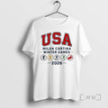 Trending Usa Milan Cortina Winter Games 2026 T-Shirts, Hoodie, Sweatshirt | CiraTrend.com