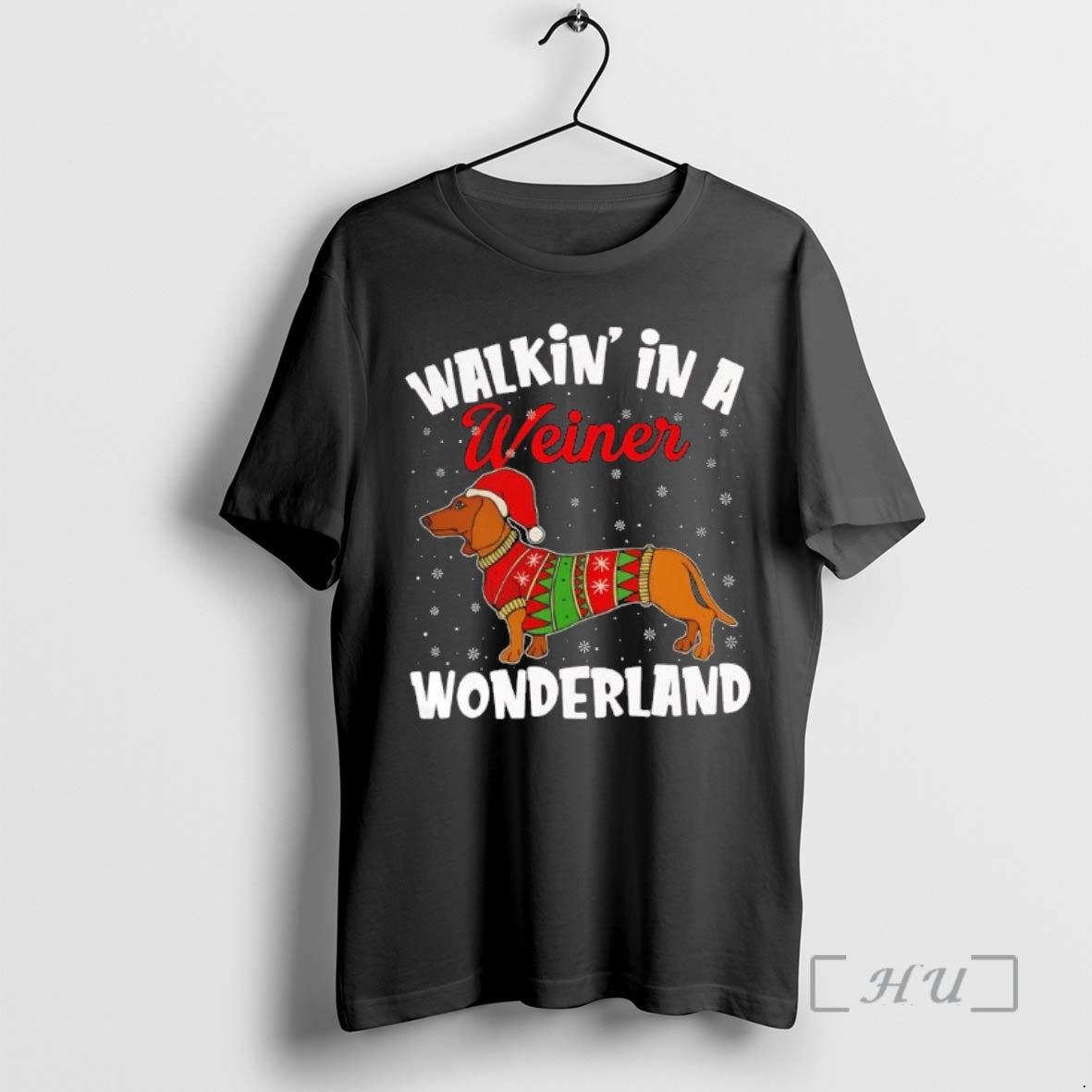 Trending Walkin In A Wiener Wonderland Christmas Black T-Shirts, Hoodie, Sweatshirt | CiraTrend.com