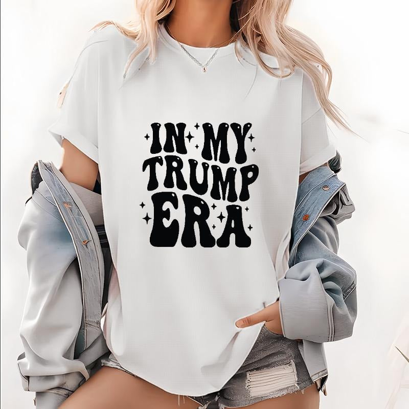 Trendy "In My Trump Era" Graphic Tee for Bold Supporters Hoodie, Sweatshirt | CiraTrend.com