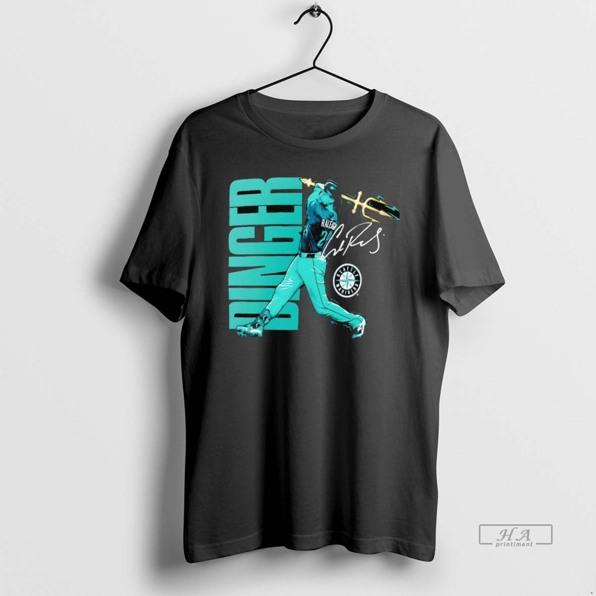 Trendy Cal Raleigh Trident Swing Signature Seattle Mariners