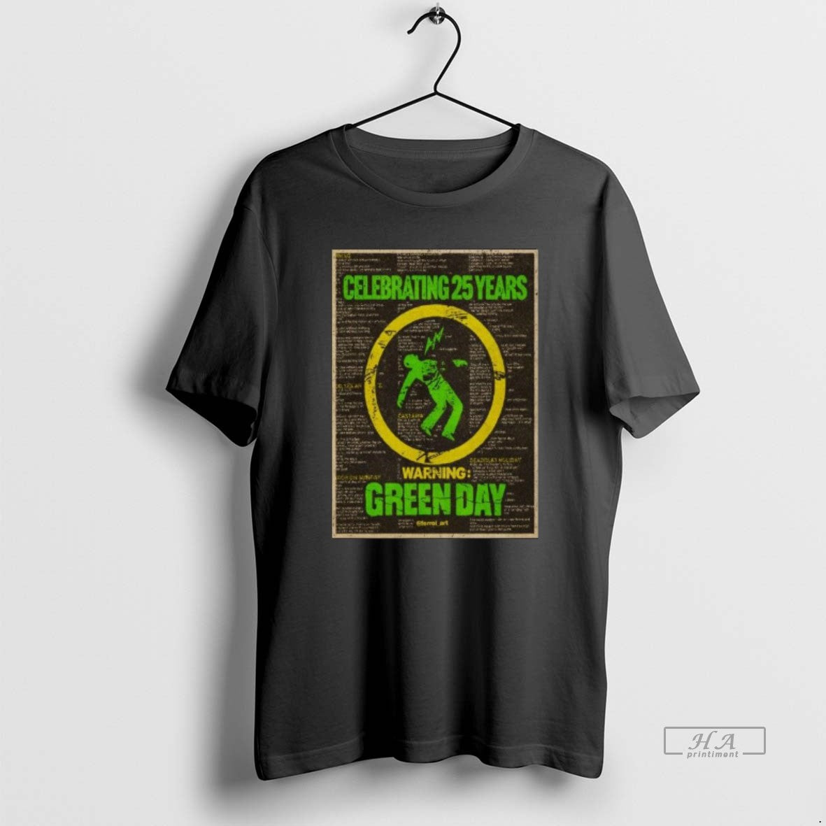 Trendy Celebrating 25 Years Warning Green Day Long Sleve