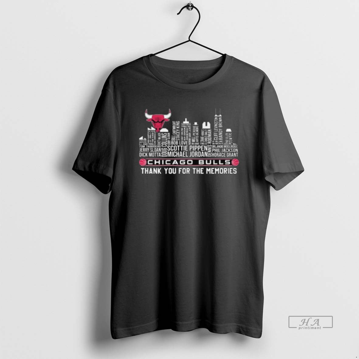 Trendy Chicago Bulls Skyline Names Thank You For The Memories 2025 Long Sleve