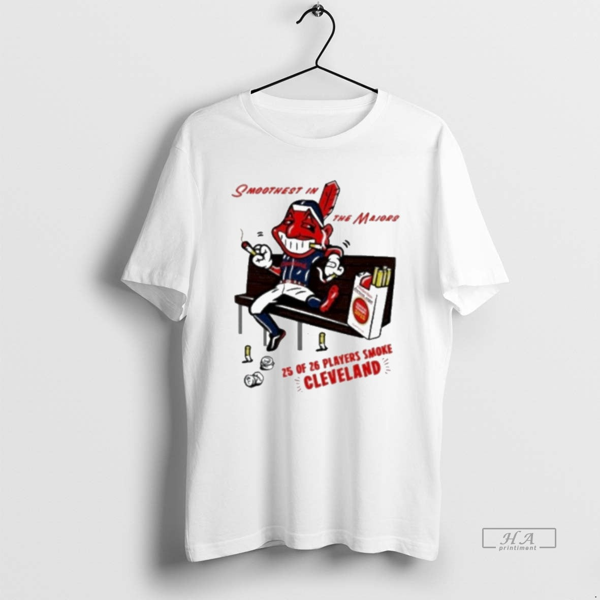 Trendy Cleveland Guardians Smoothest In The Majors 25 Of 26 Players Smoke Mascot