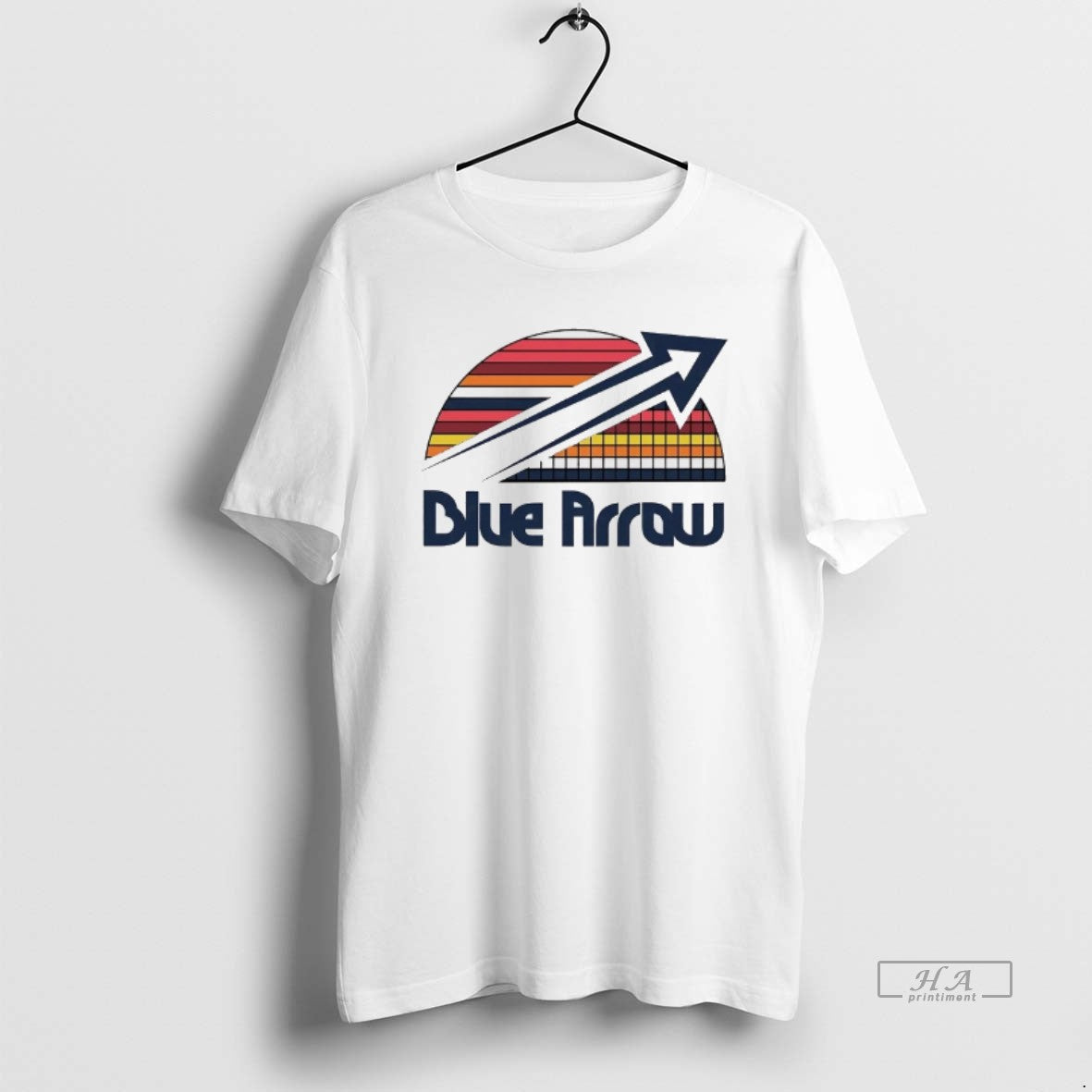 Trendy Denver Blue Arrow Skyline