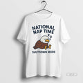 Trendy National Nap Time Shutdown Mod Sleeping Bald Eagle