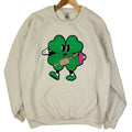 Trendy Shamrock Chenille Patch Sweatshirt T-Shirts, Hoodie | CiraTrend.com