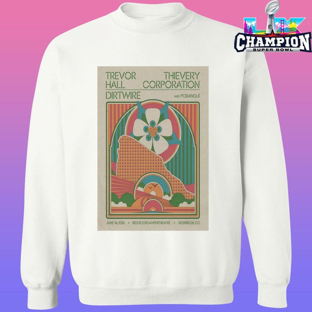 Trevor Hall Thievery Corporation And Dirtwire Jun 14 2026 Red Rocks Shirt