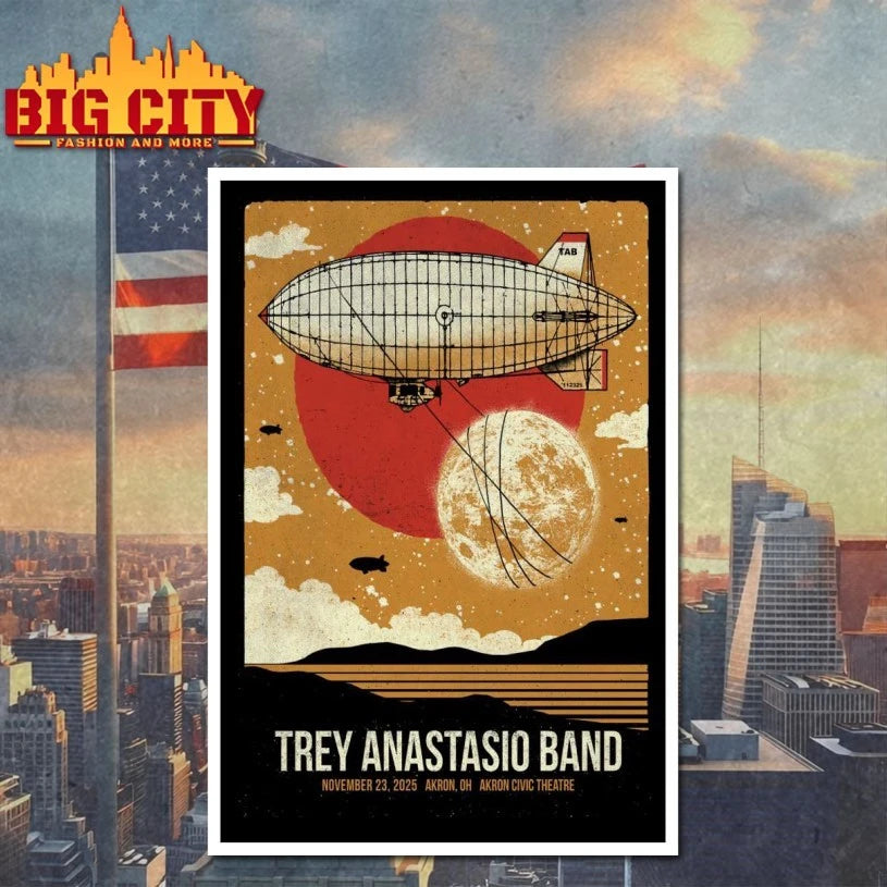 Trey Anastasio Band Nov 23 2025 Akron Civic Theatre In Akron OH Poster shirt