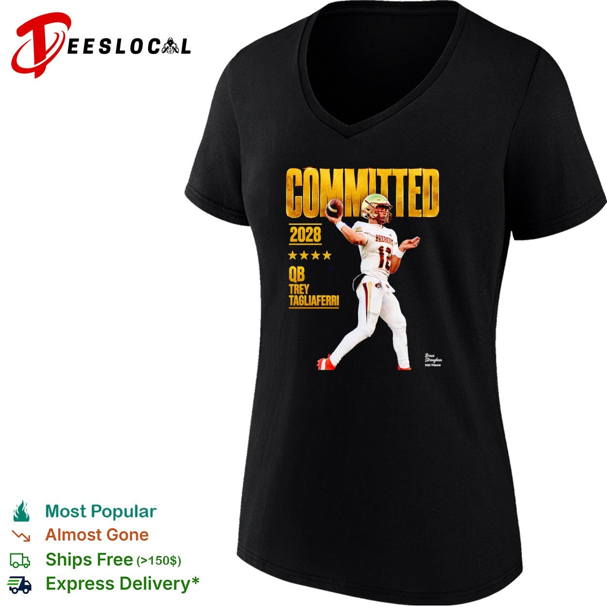 Trey Tagliaferri Bergen Catholic football 2028 Committed QB shirt