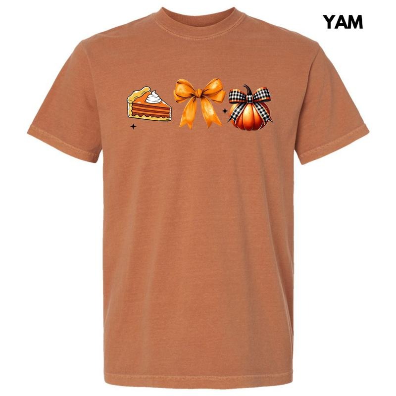 Trio Thanksgiving Things Comfort Colors T-Shirt 'NLB' Hoodie, Sweatshirt | CiraTrend.com