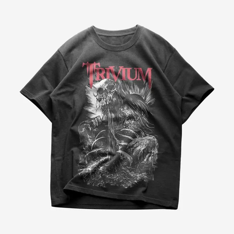 Trivium T-shirt - Metal Music Shirt - Trivium Merch - Unisex Cotton Tee Hoodie, Sweatshirt | CiraTrend.com