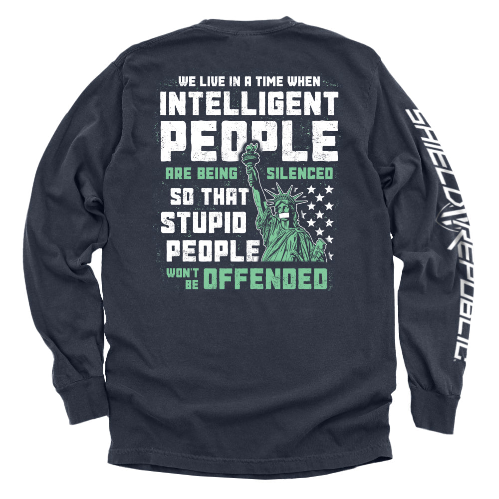 Intelligent People are being Silenced so that Stupid People won't be Offended T-Shirts, Hoodie, Sweatshirt (Image 4)