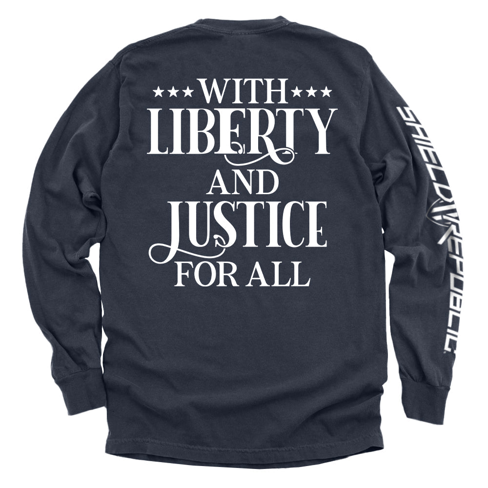 With Liberty And Justice For All T-Shirts, Hoodie, Sweatshirt | CiraTrend.com (Image 5)