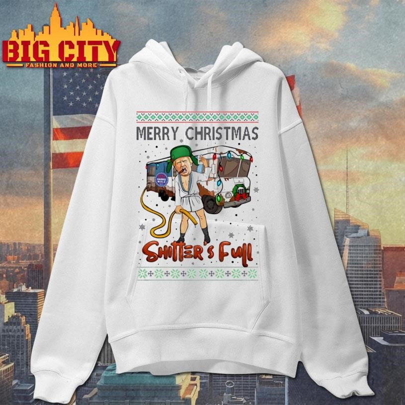 Trump 2024 Merry Christmas Shitter’s Full Ugly Xmas Shirt