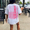 Trump 2024 T-shirt Pink Trump Shirt American Flag Pink 45 47 Tee MAGA Shirt Election T-shirt Women's Trump T-shirt...
