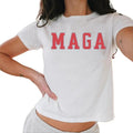 Trump 47 Baby Tee Women, Varsity Style Trump Baby Tee, Trump 2024 Baby Tee Casual Comfort Hoodie, Sweatshirt | CiraTrend.com