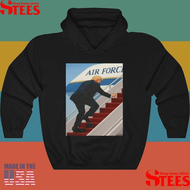 Trump Air Force One Stumble T-shirt Viral Moment 2025 Premium Youth T-shirt