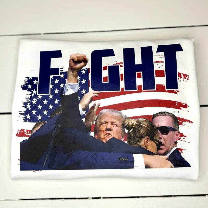 Trump Fight Assassination Attempt Tee Hoodie, Sweatshirt | CiraTrend.com