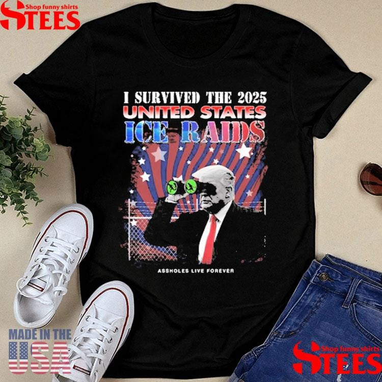 Trump I Survived The 2025 United States Ice Raids T-shirt