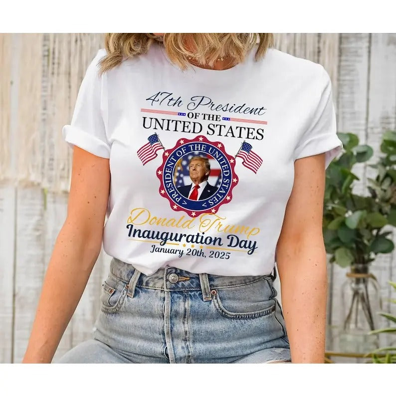 Trump Inauguration Day 2025 Shirt, 47th US President Inauguration Shirt, Trump Vance 2025 Inauguration Shirt, Memorabilia...