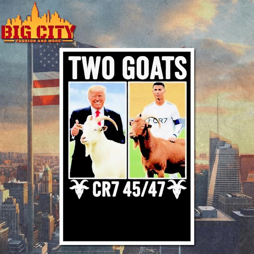 Trump Ronaldo CR7 Two Goats Shirt