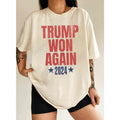 Trump Won Again Shirt, Trump Vance 2024 Shirt, Trump Won Shirt, Patriotic Shirt Hoodie, Sweatshirt | CiraTrend.com