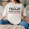 Trump Won Again Sweater, Trump Won Get Over it, MAGA shirt, Trump 2024, 47th President Trump Shirt, We Won Again, After...