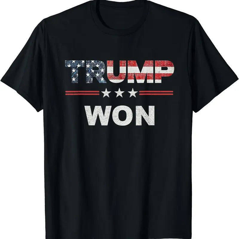 Trump Won T Shirt 4th of July American Flag T-Shirt Hoodie, Sweatshirt | CiraTrend.com