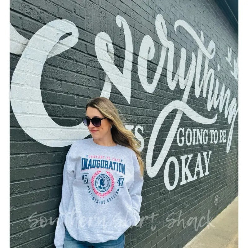 Trump varsity Inauguration Day Sweatshirt | Trump 45 47 Sweatshirt | 47 President Sweatshirt T-Shirts, Hoodie | CiraTrend.com
