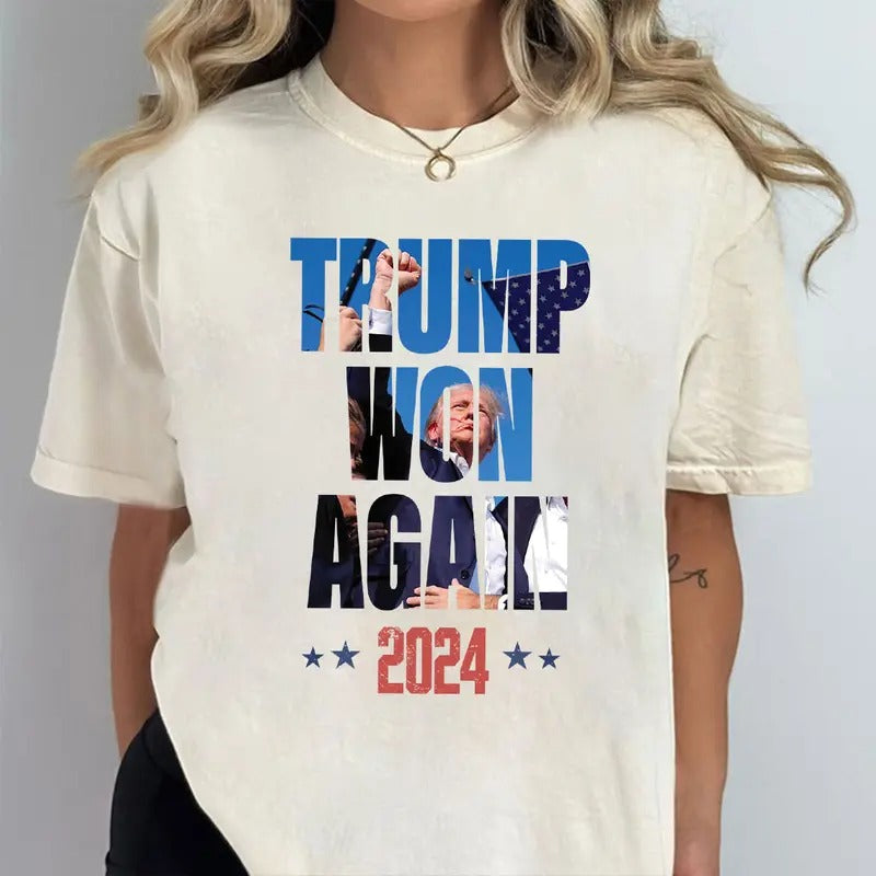 Trumpp Won Shirt, Trumpp Shirt, I'll Be Home For Christmas Shirt Tops Womenswear Hoodie, Sweatshirt | CiraTrend.com