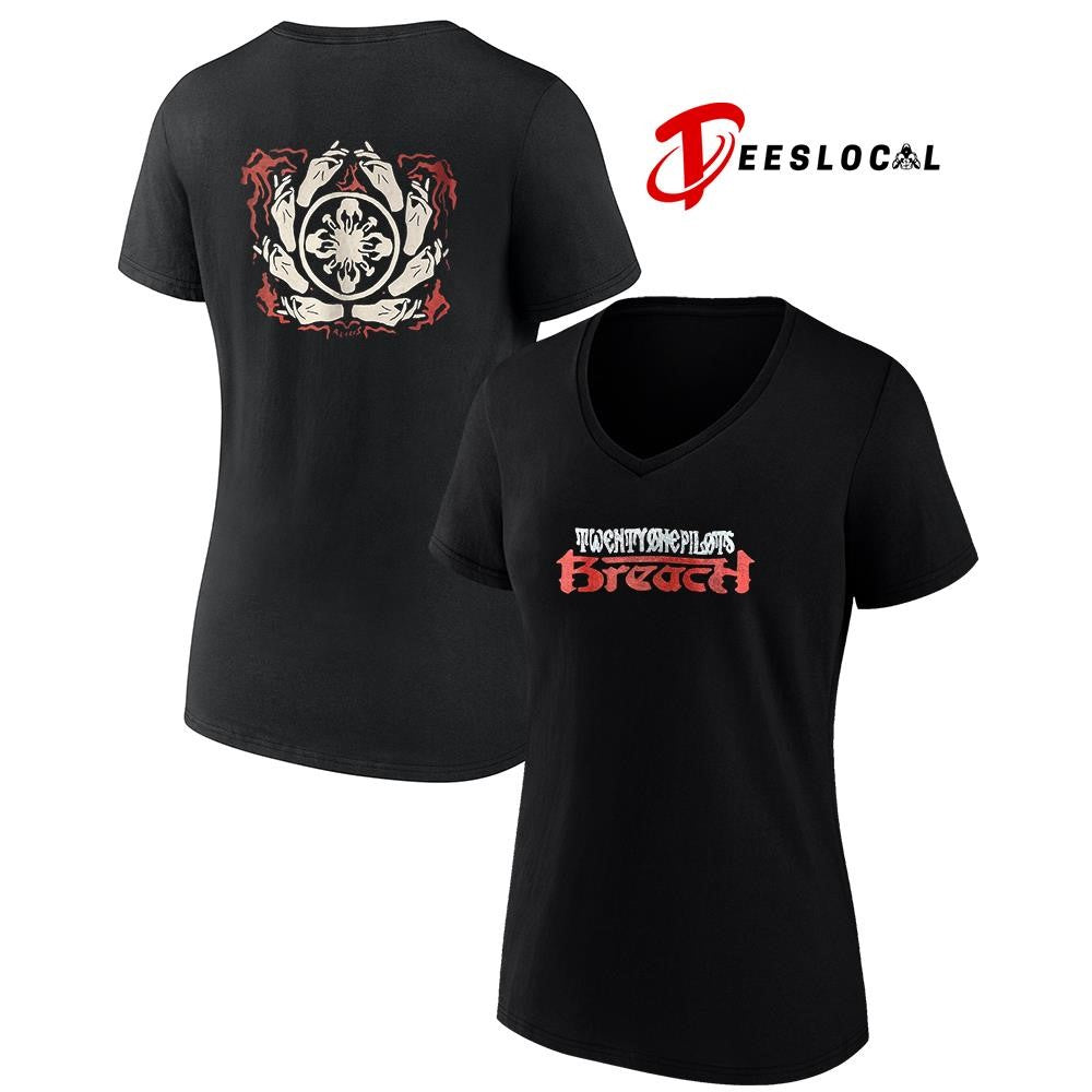 Twenty One Pilots breach hand sign graphic shirt