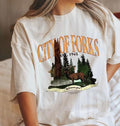Twilight Saga Sweatshirt, City Of Forks Shirt, Edward Cullen, Fork Washington, Bella Swan Shirt Hoodie | CiraTrend.com