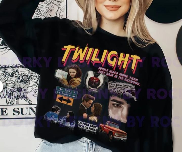 Twilight Shirt Limited Vintage Shirt, Oversized Unisex T-shirt, Twilight Fans Homage T-shirt Hoodie, Sweatshirt